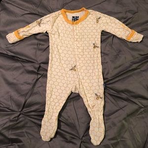 Kickee Pants Bee Footie NB